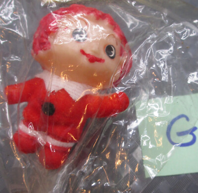 Antique 1960s Floral Cupcake Pick Little Orphan Annie Flocked 2
