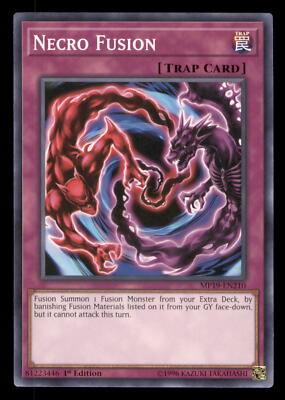 Yugioh Necro Fusion #MP19-EN210 2019 Gold Sarcophagus Tin Mega Pack LP-image