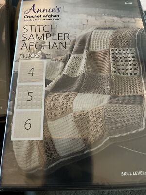 NEW Annie’s Crochet Afghan Stitch Sampler Blocks 4 5 6 DVD  SEALED CAB02B-image