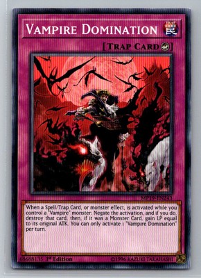 Vampire Domination #MP19-EN243 2019 Gold Sarcophagus Tin Mega Pack G37-image
