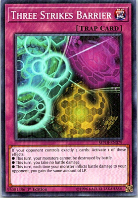 Three Strikes Barrier MP18-EN079 Yu-Gi-Oh! Light Play 1st Edition -image