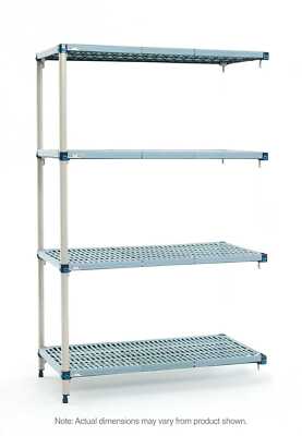 MetroMax AQ466G3 Industrial 4-Shelf Add-On Unit, Polymer Coating-image