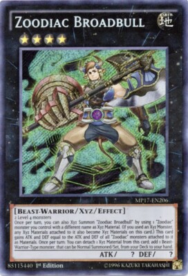 ZOODIACO DRIDENTE • (Zoodiac Drident) • Segreta • MP17 IT208 • 1Ed • YUGIOH!-image