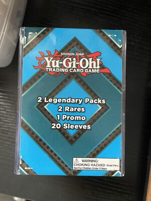 Yugioh Cube Legendary Packs Blue Eyes White Dragon + Pharaohs Servant New/Sealed-image