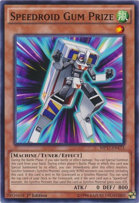 Speedroid Gum Prize - MP17-EN175 - Common - 1st Edition Near Mint 2017 Mega Tin -image