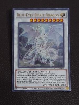 Yu-Gi-Oh! TCG Blue-Eyes Spirit Dragon 2016 Mega-Tins CT13-EN009 Limited Ultra...-image