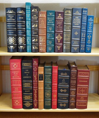 LEATHERBOUND Firearms Library NRA by Palladium - 20 Books Avail - MINT COND-image