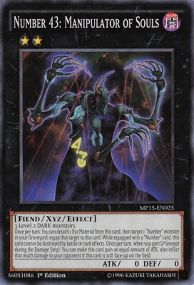 Yu-Gi-Oh! Number 43: Manipulator of Souls MP15-EN025 Common 1st Edition NM-image