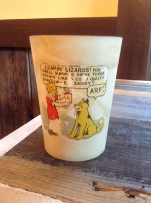 VINTAGE LITTLE ORPHAN ANNIE OVALTINE CUP / BEETLEWARE CORP NEW YORK / MADE USA-image