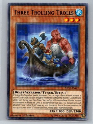 Three Trolling Trolls #MP19-EN015 2019 Gold Sarcophagus Tin Mega Pack G37-image
