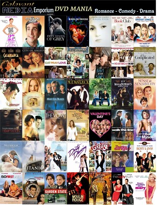 DVD Mania Pick Your Movies Romance Comedy Drama Music Combined Ship DVD Lot-image