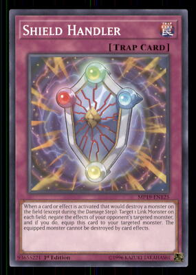 Yugioh Shield Handler #MP19-EN125 2019 Gold Sarcophagus Tin Mega Pack LP-image