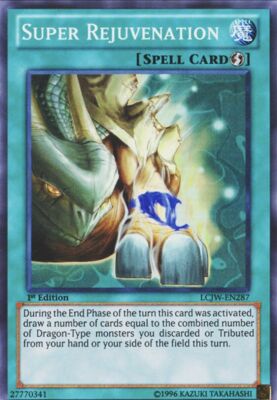 *** SUPER REJUVENATION *** SUPER RARE LCJW-EN287 YUGIOH! -image