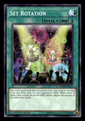 Yugioh Spell Card Set Rotation MP18-EN019 1st Ed Common-image