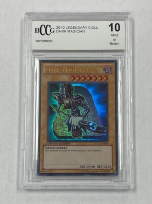 Yu-Gi-Oh Dark Magician 2010 Legendary Collection BCCG Graded 10 Limited Ed. Card-image