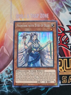 ( PRIESTESS WITH EYES OF BLUE ) - Secret - LCKC-EN016 - 1st NM - Yu-Gi-Oh Kaiba-image