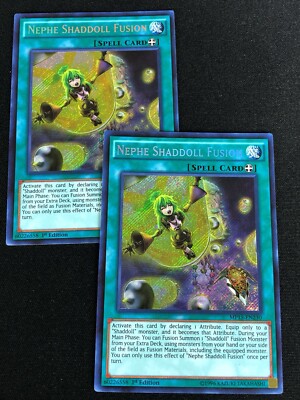 YUGIOH NEPHE SHADDOLL FUSION MP15-EN230 1ST SECRET X2-image