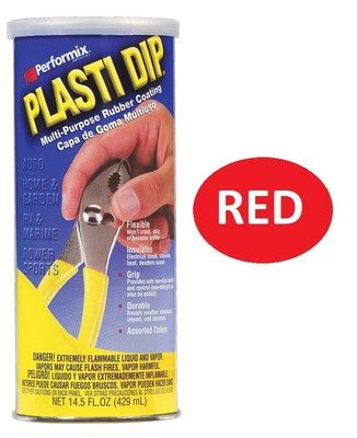 RED 14.5oz Performix PLASTI DIP Plastic Multi Rubber Grip Coating Handle Tool-image