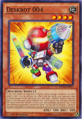 Deskbot 004 - MP16-EN017 - Common - 1st Edition Near Mint 2016 Mega Tin Singles-image
