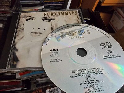 Eurythmics Savage Cd EARLY W. GERMANY PRESS  ANNIE LENNOX-image