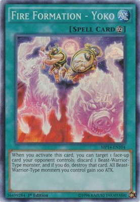Fire Formation - Yoko - MP14-EN104 - Super Rare - 1st Edition - Lightly Played-image