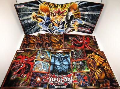 2017 Yu-Gi-Oh Hard Cover Gaming Boards Shonen Jump Legendary Lot of 6 Brand New-image