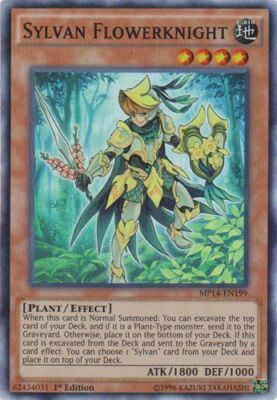 Sylvan Flowerknight - MP14-EN199 - Super Rare - 1st Edition LP YuGiOh!  2014 Meg-image