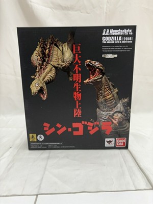 Used Opened Item S.H.Monsterarts Godzilla 2016 2Nd And 3Rd Form Set Shin Tamaki-image