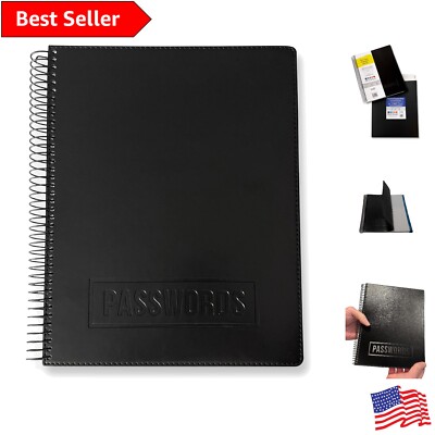 Elegant Executive Password Keeper Book - Large Size, Spiral Bound, 576 Passwords-image