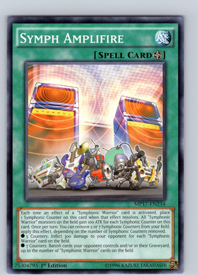 Yu-Gi-Oh TCG Symph Amplifire MP17-EN234 1st Edition Common Card NM-image