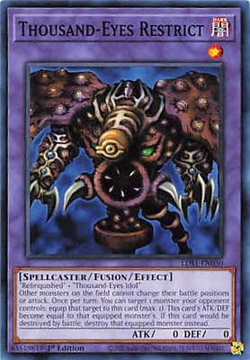Yu-Gi-Oh! Legendary Duelists: Season 1 Thousand-Eyes Restrict #LDS1-EN050 1st Ed-image