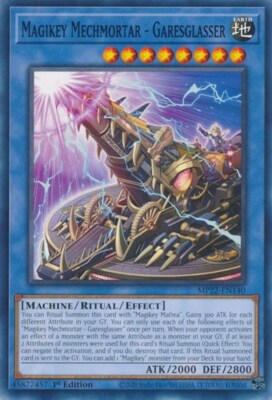 1x Magikey Mechmortar - Garesglas NM Eng YuGiOh - 2022 Mega Tin - Pharoah's Gods-image
