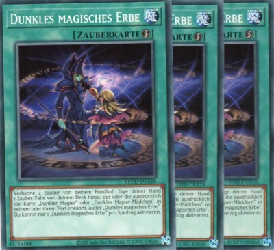 yugioh 3x Dark Magic Heritage LEDD-DEA18 COMMON 2ND EDITION GERMAN-image