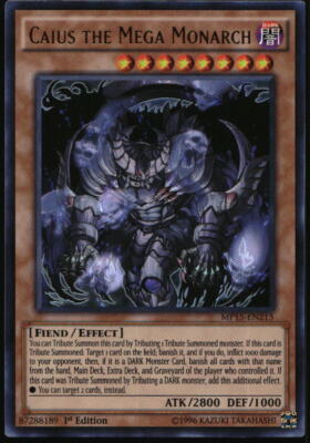 Yu-Gi-Oh! 2015 Mega-Tin Mega Pack Caius the Mega Monarch MP15-EN215 1st Edition-image