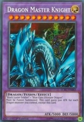 Yugioh! LP Dragon Master Knight - LCKC-EN065 - Secret Rare - 1st Edition Lightly-image