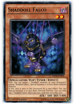 Shaddoll Falco - MP15-EN078 - Rare - 1st Edition x1 - Lightly Played-image