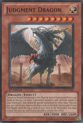 Yugioh! LP Judgment Dragon - LCGX-EN249 - Common - Unlimited Edition Lightly Pla-image