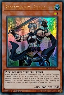 LCKC-EN013 PROTECTOR WITH EYES OF BLUE ULTRA RARE 1ST EDITION YuGiOh CARD-image