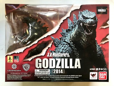 S.H.MonsterArts GODZILLA 2014 New In Box Toho Legendary Bandai Figure-image