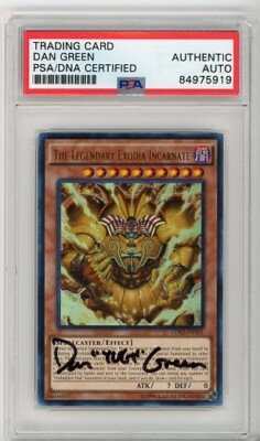 PSA Signed Dan Green Yu-Gi-Oh! TCG The Legendary Exodia Incarnate LDK2-ENY01-image