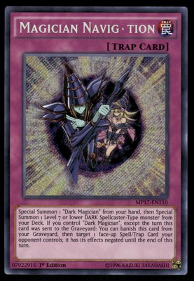 Yugioh! Magician Navigation MP17-EN110 Secret Rare 1st Ed VLP-image