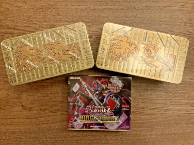 Yu-Gi-Oh! Tin of Ancient Battles X2 - Kings Court  Booster Box - 1st Ed - Sealed-image