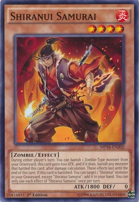 Shiranui Samurai - MP16-EN202 - Common - 1st Edition Near Mint 2016 Mega Tin Sin-image