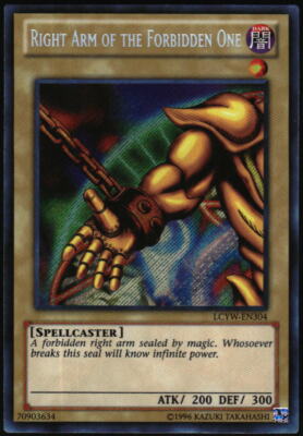 Yu-Gi-Oh! - Right Arm of the Forbidden One LCYW-EN304 Secret Rare Unlimited-image