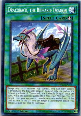 Yu-Gi-Oh Yugioh Dracoback the Rideable Dragon MP23-EN271 Mega Tin Dueling Heroes-image