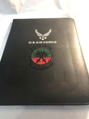 USAF - Leather Notebook w/ Tablet w Logo & 4th Equip. Maint. SQ. patch-image