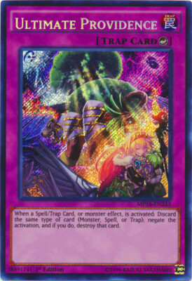 Ultimate Providence - MP16-EN233 - Secret Rare - 1st Edition x1 - Moderately Pla-image