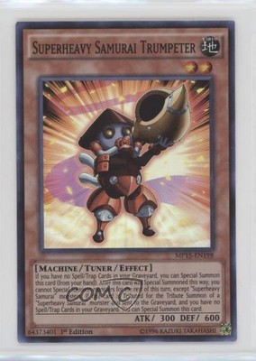 2015 Yu-Gi-Oh! Mega-Tins Mega Pack 1st Edition Superheavy Samurai Trumpeter 00jz-image