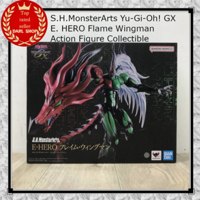S.H.MonsterArts Yu-Gi-Oh! GX E. HERO Flame Wingman Action Figure Collectible CBP-image