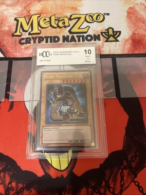 2010 Yugioh Dark Magician LC01-EN005 LEGENDARY COLLECTION  BCCG 10 Mint-image